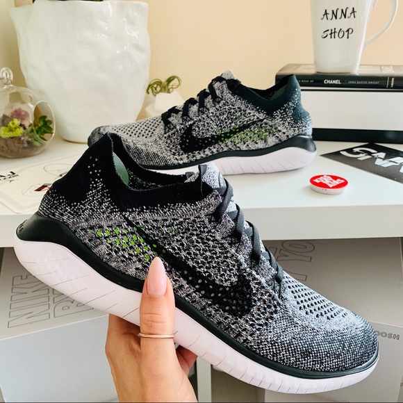 Nike Shoes - NWT Nike Free RN Flyknit Oreo running shoes